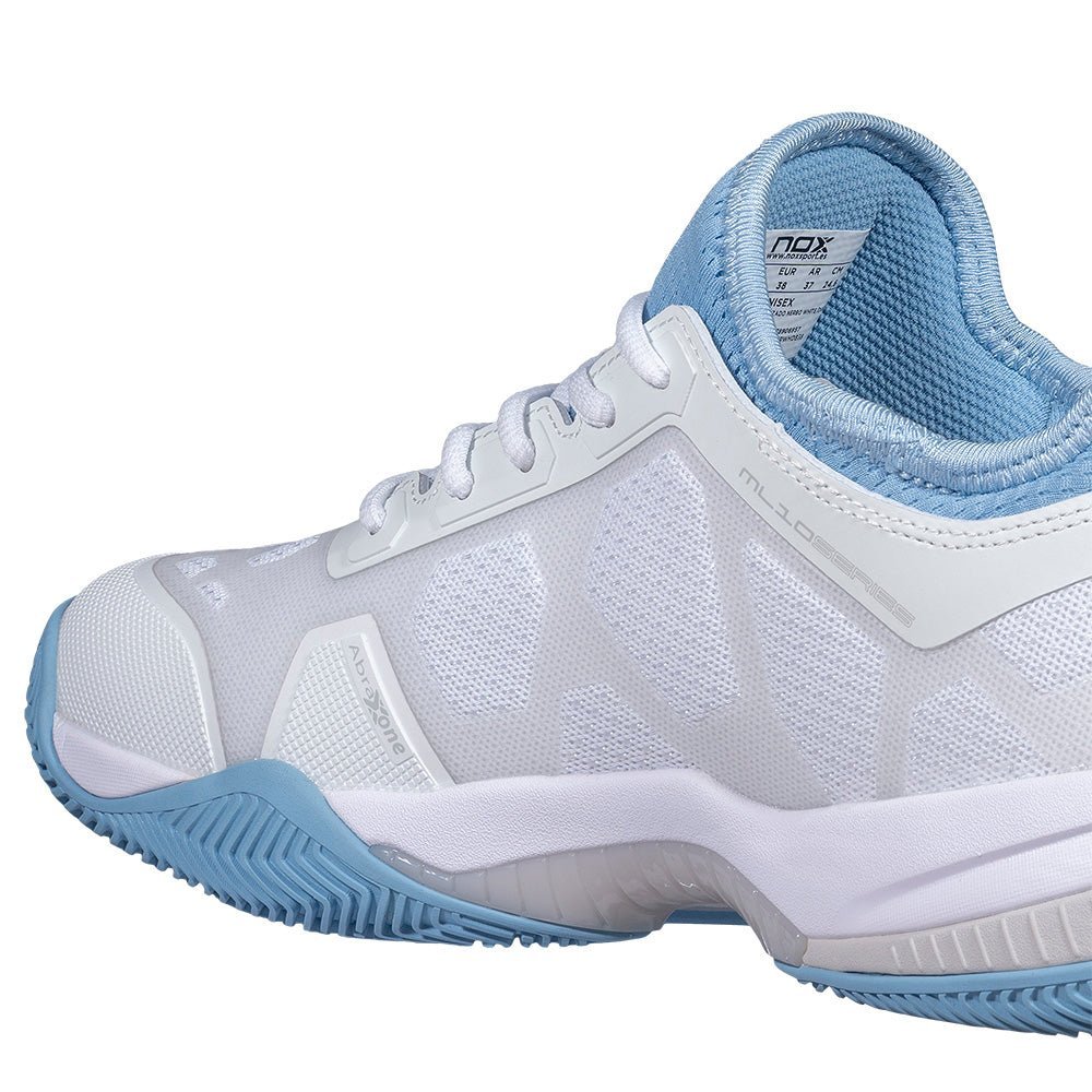 NOX NERBO White/Dusk Blue 2026 Padel Shoes - Tienda Tennis