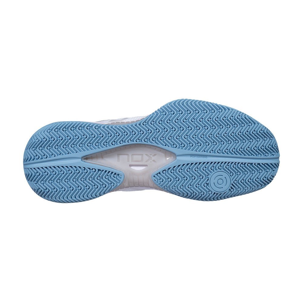 NOX NERBO White/Dusk Blue 2026 Padel Shoes - Tienda Tennis