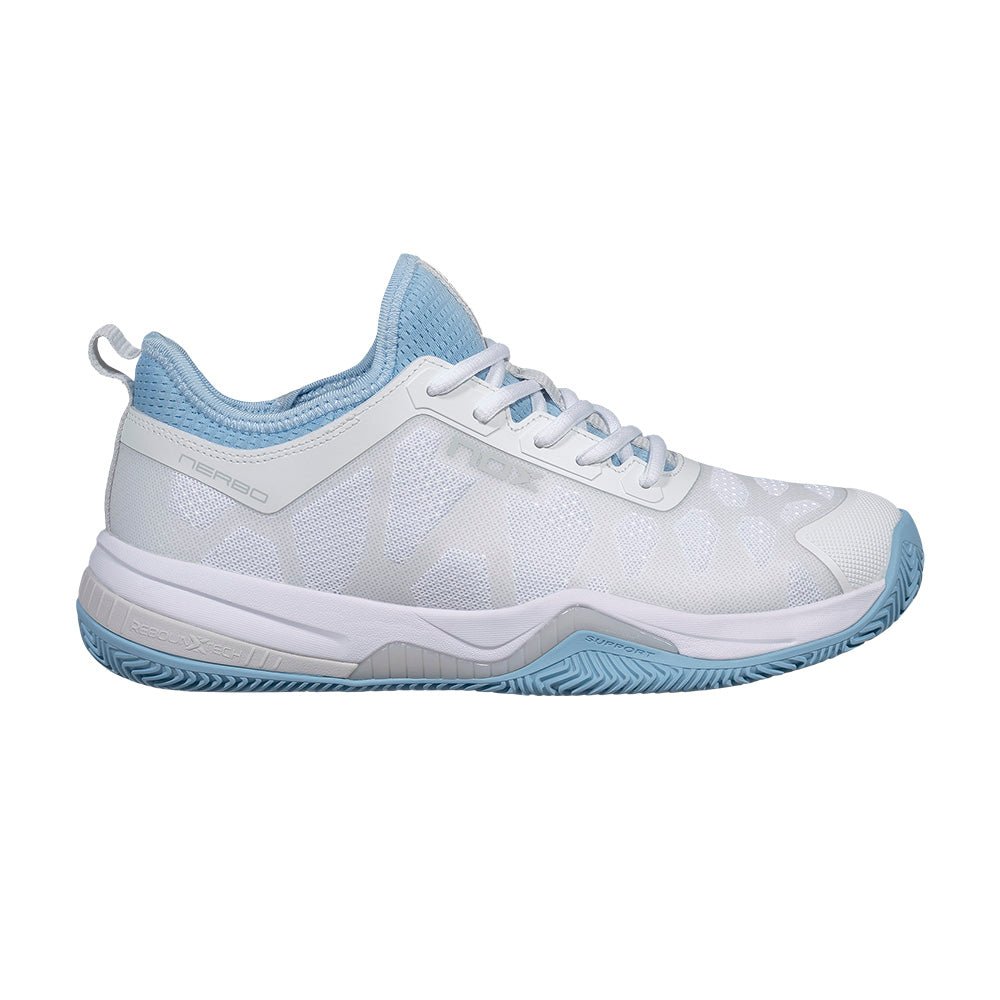 NOX NERBO White/Dusk Blue 2026 Padel Shoes - Tienda Tennis