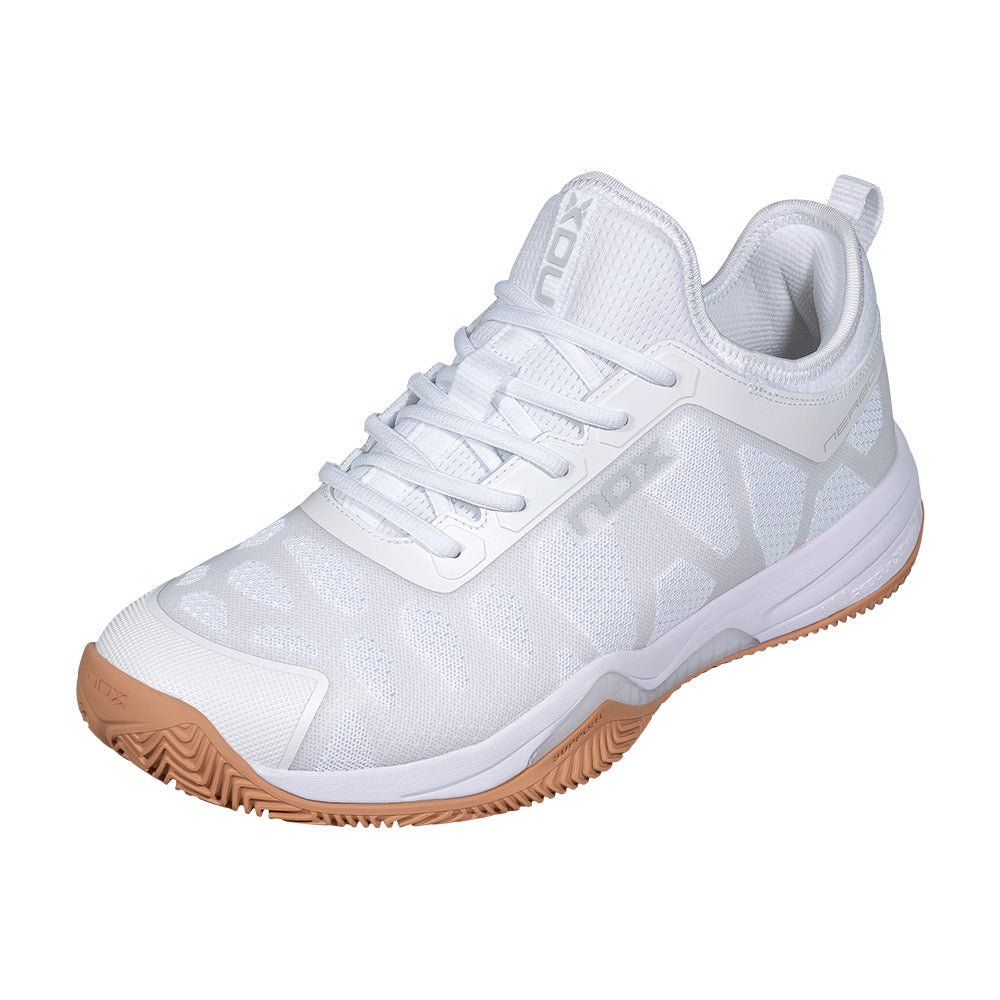 NOX NERBO White/Gum Rubber 2026 Padel Shoes - Tienda Tennis