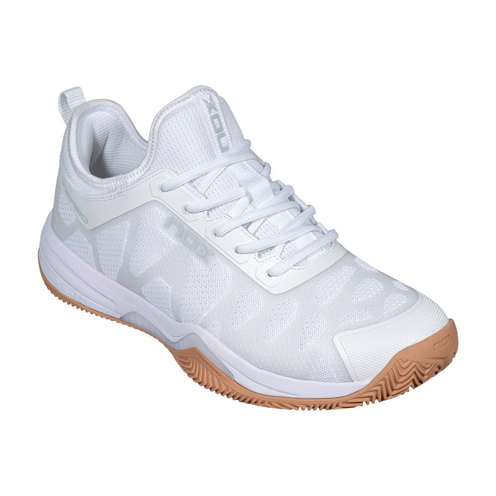 NOX NERBO White/Gum Rubber 2026 Padel Shoes - Tienda Tennis
