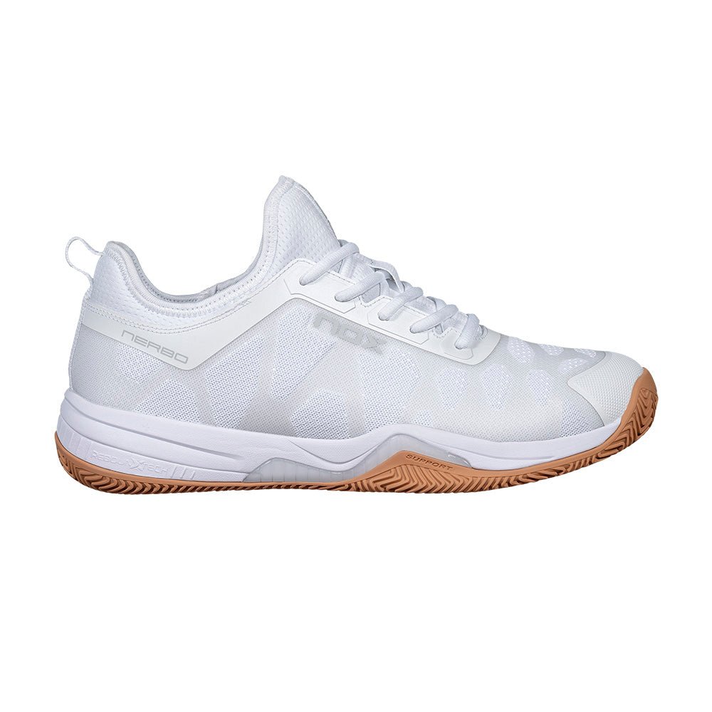 NOX NERBO White/Gum Rubber 2026 Padel Shoes - Tienda Tennis