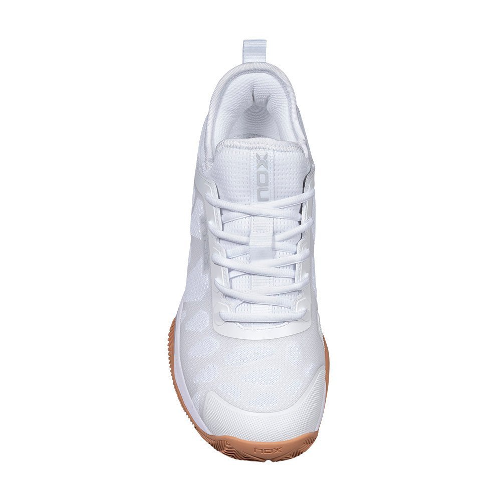 NOX NERBO White/Gum Rubber 2026 Padel Shoes - Tienda Tennis