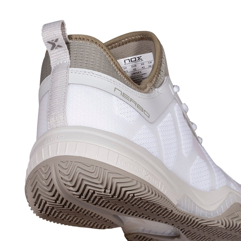 NOX NERBO White/Vetiver 2026 Padel Shoes - Tienda Tennis