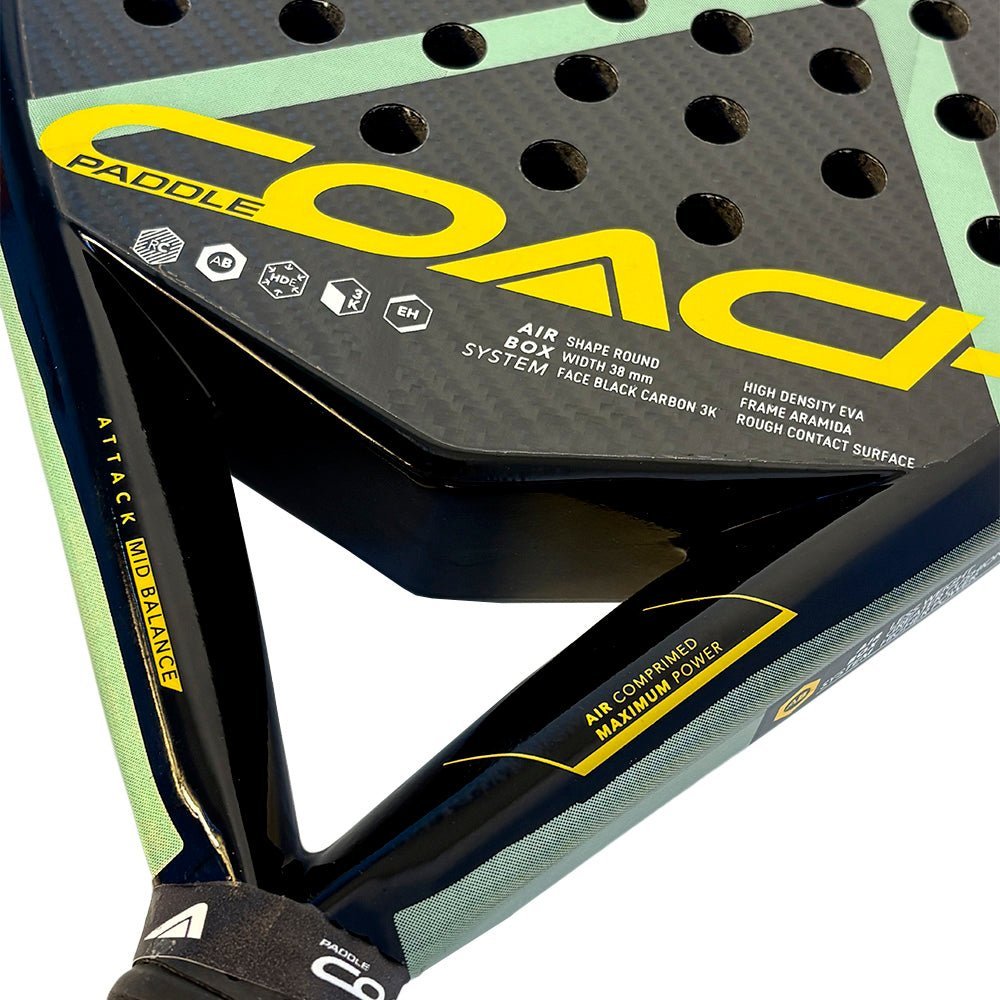 PADDLE COACH AIRBOX Attack 2025 Padel Racket - Tienda Tennis