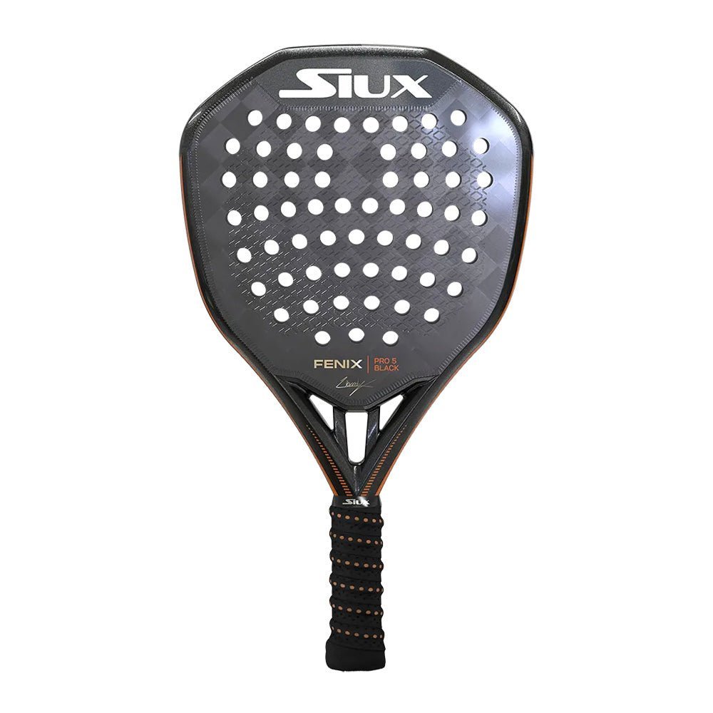 SIUX FENIX PRO 5 Black 2025 LEO AUGSBURGER Padel Racket - Tienda Tennis