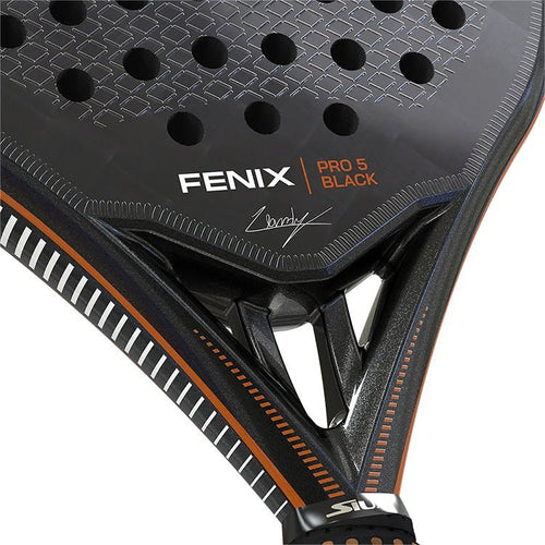 SIUX FENIX PRO 5 Black 2025 LEO AUGSBURGER Padel Racket - Tienda Tennis